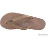 image:imageRainbow Sandals Womens Single Layer Leather Sandal Narrow StrapDark Brown