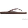 image:imageRainbow Sandals Womens Single Layer Leather Sandal Narrow StrapMocha