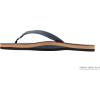 image:imageRainbow Sandals Womens Single Layer Leather Sandal Narrow StrapNavy WFawn Midsole