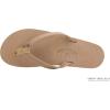image:imageRainbow Sandals Womens Single Layer Leather Sandal Narrow StrapSierra BrownRainbow