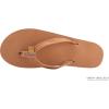 image:imageRainbow Sandals Womens Single Layer Leather Sandal Narrow StrapTanBlue