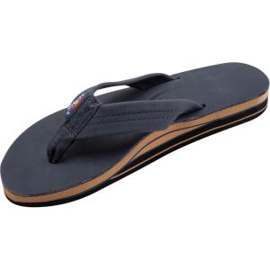 image:imageRainbow Sandals Womens Double Layer Wide Strap wArchNavy WFawn Midsole