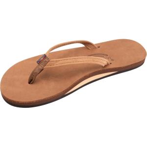 image:imageRainbow Sandals Womens Single Layer Leather Sandal Narrow StrapCinnamon
