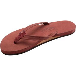 image:imageRainbow Sandals Womens Single Layer Leather Sandal Narrow StrapCognac