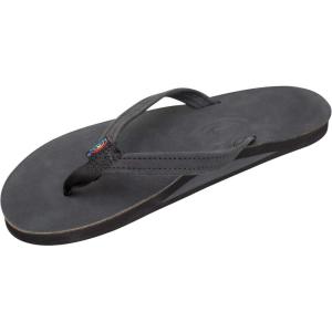 image:imageRainbow Sandals Womens Single Layer Leather Sandal Narrow StrapPremier Black