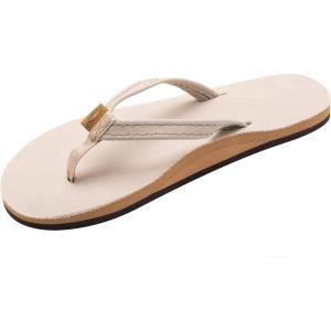 image:imageRainbow Sandals Womens Single Layer Leather Sandal Narrow StrapSand