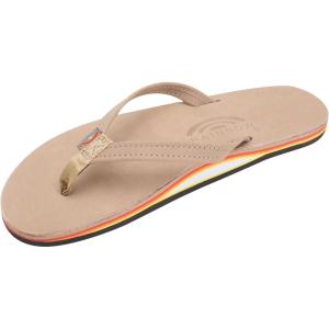 image:imageRainbow Sandals Womens Single Layer Leather Sandal Narrow StrapSierra BrownRainbow