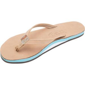 image:imageRainbow Sandals Womens Single Layer Leather Sandal Narrow StrapSierra Brownocean