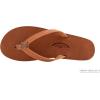 image:imageRainbow Sandals Ladies Luxury Leather  Single Layer Arch Support With 12 Narrow StrapTahitian Tan