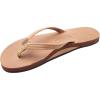 image:imageRainbow Sandals Ladies Luxury Leather  Single Layer Arch Support With 12 Narrow StrapBuckskin