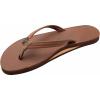 image:imageRainbow Sandals Ladies Luxury Leather  Single Layer Arch Support With 12 Narrow StrapPecan