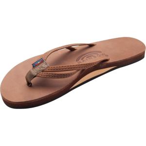 image:imageRainbow Sandals Ladies The Sand Piper Luxury Leather  Single Layer Arch wDouble Narrow 13 StrapCinnamon