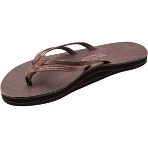 image:imageRainbow Sandals Ladies The Sand Piper Luxury Leather  Single Layer Arch wDouble Narrow 13 StrapOak