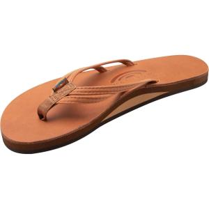 image:imageRainbow Sandals Ladies The Sand Piper Luxury Leather  Single Layer Arch wDouble Narrow 13 StrapTahitian Tan