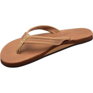 image:imageRainbow Sandals Womens Luxury Leather  Single Layer Arch Support with a 34 Medium StrapBuckskin
