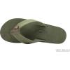 image:imageRainbow Sandals Womens Single Layer Premier LeatherForest Green WFawn Midsole