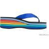 image:imageRainbow Sandals Womens Six Layer Wedge Rubber 1 EVA Filled Nylon StrapRainbowBlue