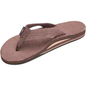 image:imageRainbow Sandals Womens Double Layer Arch Hemp wWide StrapBrown