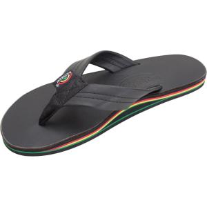 image:imageRainbow Sandals Womens Single Layer Premier LeatherBlackRasta