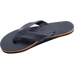 image:imageRainbow Sandals Womens Single Layer Premier LeatherNavy WFawn Midsole
