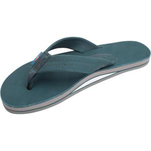 image:imageRainbow Sandals Womens Single Layer Premier LeatherTurquoiseGrey