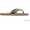 image:imageRainbow Sandals Mens Single Layer Premier LeatherForest Green WFawn Midsole