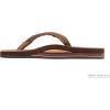 image:imageRainbow Sandals Womens Double Layer Flirty Braidy Premier Leather wSingle Braided StrapDark Brown