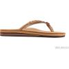 image:imageRainbow Sandals Womens Double Layer Flirty Braidy Premier Leather wSingle Braided StrapSierra Brown