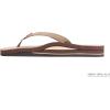 image:imageRainbow Sandals Womens Double Layer Narrow Strap Leather Sandals wArchDark Brown