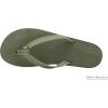 image:imageRainbow Sandals Womens Double Layer Narrow Strap Leather Sandals wArchForest Green WFawn Midsole
