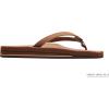 image:imageRainbow Sandals Womens Double Layer Narrow Strap Leather Sandals wArchRedwood