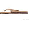 image:imageRainbow Sandals Womens Double Layer Narrow Strap Leather Sandals wArchSierra Brown