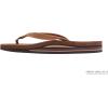 image:imageRainbow Sandals Womens Double Layer Narrow Strap Leather Sandals wArchTanBrown