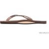 image:imageRainbow Sandals Womens Flirty Braidy Premier Leather wSingle Braided StrapDark Brown