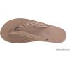 image:imageRainbow Sandals Womens Flirty Braidy Premier Leather wSingle Braided StrapDark Brown