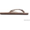 image:imageRainbow Sandals Womens Flirty Braidy Premier Leather wSingle Braided StrapDark Brown
