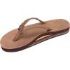 image:imageRainbow Sandals Womens Double Layer Flirty Braidy Premier Leather wSingle Braided StrapDark Brown