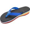 image:imageRainbow Sandals Womens Four Layer Wedge Soft Rubber Top wEVA Filled 34 Nylon StrapBlueRainbow