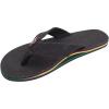 image:imageRainbow Sandals Womens Single Layer Hemp Black wRasta Mid Sole Ladies Medium 6575 DM US