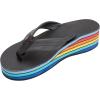 image:imageRainbow Sandals Womens Six Layer Classic Wedge Sandal 1 StrapBlack