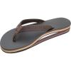 image:imageRainbow Sandals Womenss Double Layer Soft Top 1 EVA Rubber Filled Nylon StrapBrown