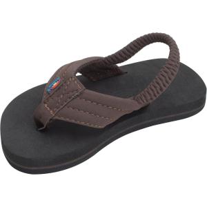 image:imageRainbow Sandals Kids Grombows Soft Top Rubber wNeoprene Strap and BackstrapBrown With Backstrap