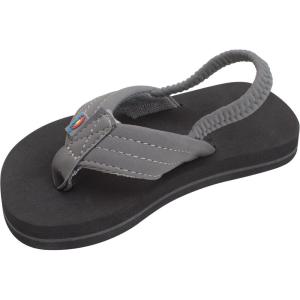 image:imageRainbow Sandals Kids Grombows Soft Top Rubber wNeoprene Strap and BackstrapDark Grey With Backstrap