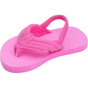 image:imageRainbow Sandals Kids Grombows Soft Top Rubber wNeoprene Strap and BackstrapPink With Backstrap
