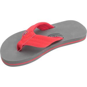 image:imageRainbow Sandals Kids Grombows Soft Top Rubber wNeoprene Strap and BackstrapRed Grey