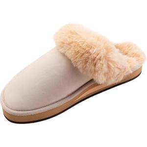 image:imageRainbow Sandals Ladies Sunset Snugs  Premier Leather Fleece Lined SlipperSand