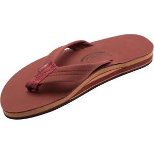 image:imageRainbow Sandals Mens Double Layer Leather wArch SupportCognac WFawn Midsole