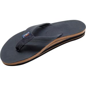 image:imageRainbow Sandals Mens Double Layer Leather wArch SupportNavy WFawn Midsole