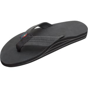 image:imageRainbow Sandals Mens Double Layer Leather wArch SupportPremier Black