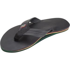 image:imageRainbow Sandals Mens Single Layer Premier LeatherBlackRasta